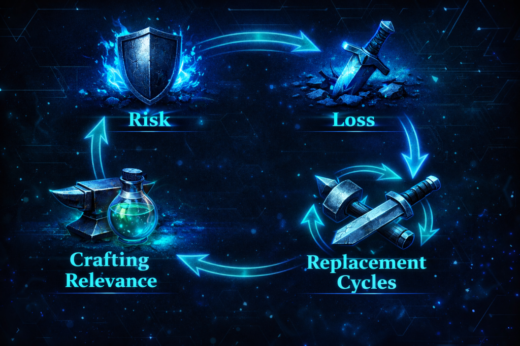 Wirtschaftskreislauf in Pax Dei